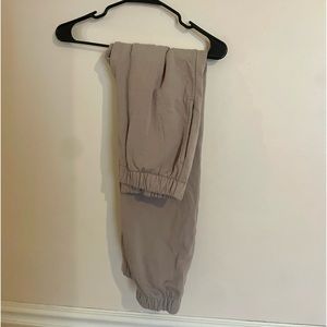 Brandy Melville jogger style sweatpants - pale neutral lilac color